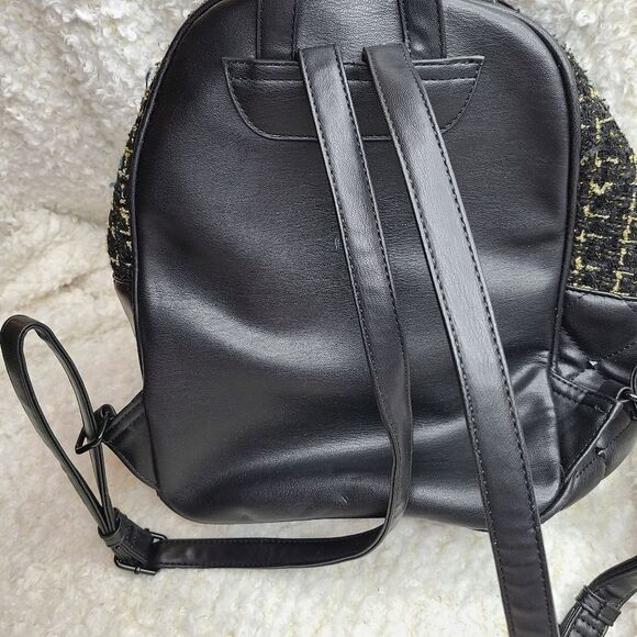 Badgley Mischka Studded Tweed-Pocket Backpack - Picture 2 of 7